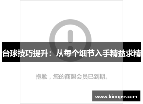 台球技巧提升：从每个细节入手精益求精